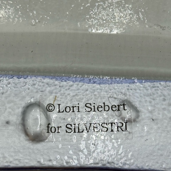 Silvestri Celebrate Platter Serving Dish by Lori Seibert Fused Glass - Picture 7 of 16